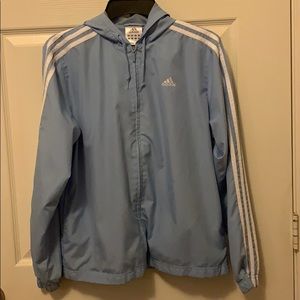 Adidas jacket baby blue
